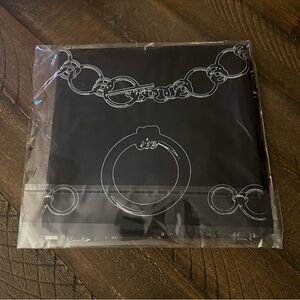 NWT Spinelli Kilcollin Black Silk Square Scarf, Black / White, Limited Edition